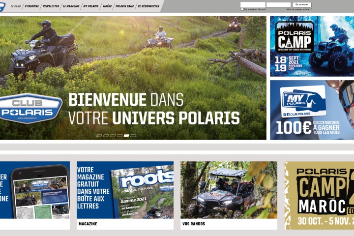 Le site du Club Polaris se refait une beauté